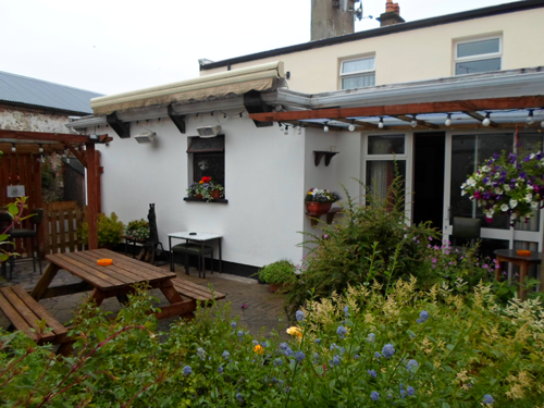 bolands pub in swinford has a beer garden