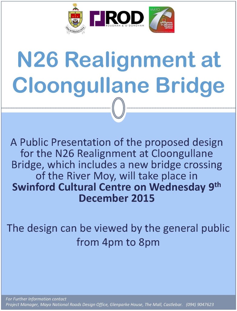 N26 Realignment at Cloongullane Bridge-Public Notice