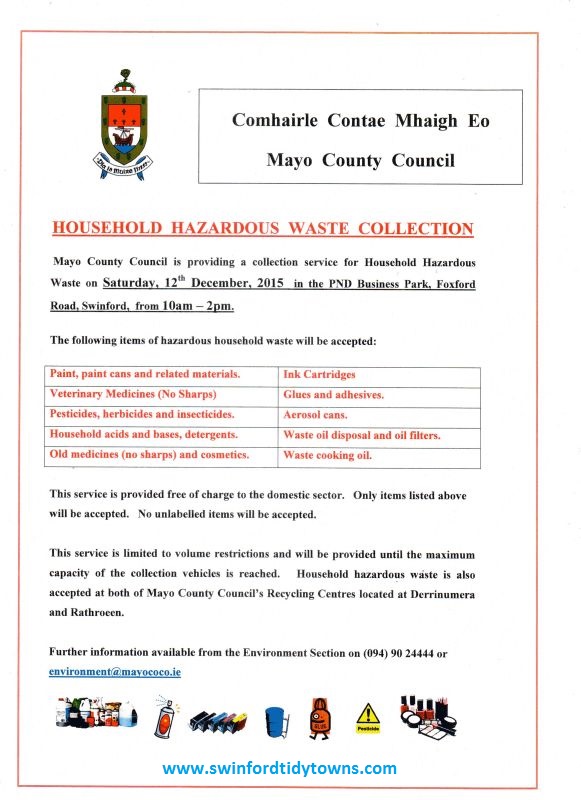 household hazardous waste collection Swinford 2015-web